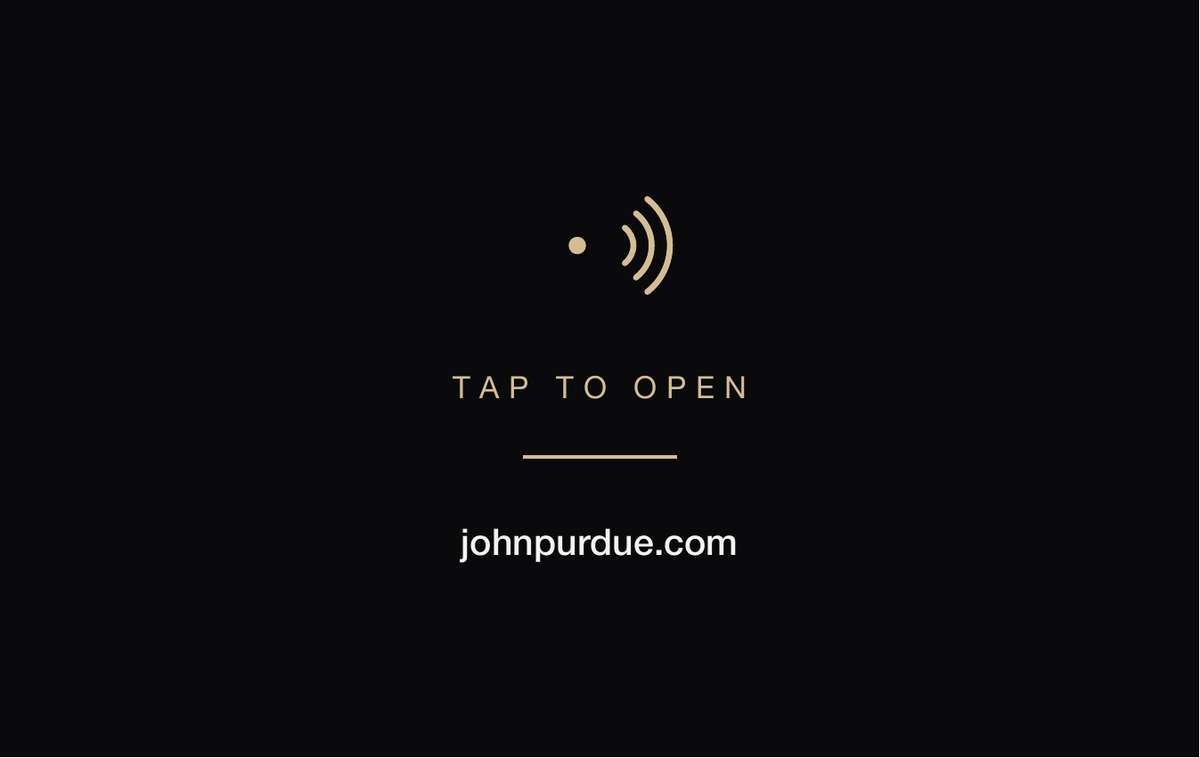 Back of the card showing a QR code